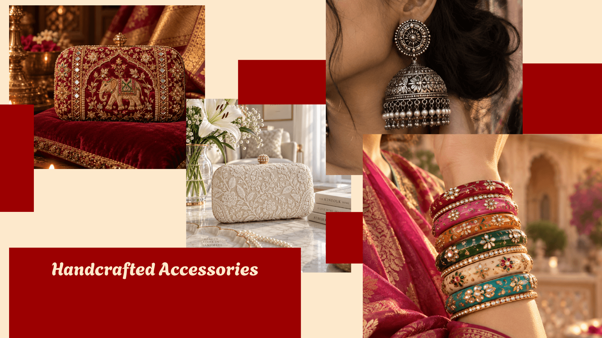 BeHAZEL'd accessories styled with handcrafted Indian fashion